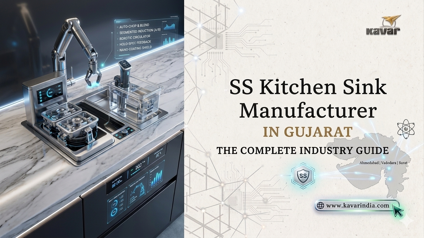 stainless steel kitchen sink installation in Gujarat modern modular kitchen design